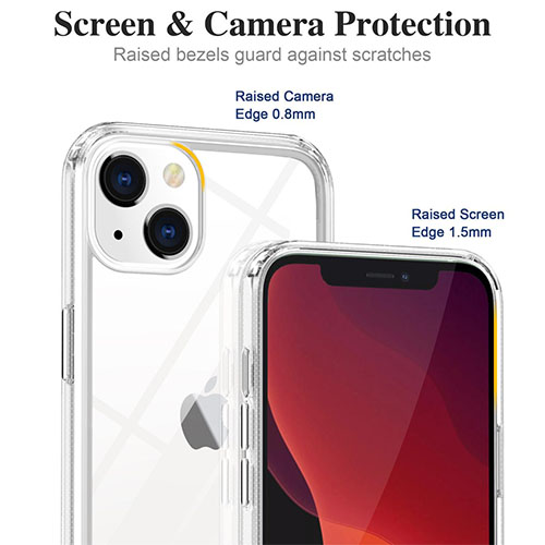 Capa de telefone transparente à prova de choque